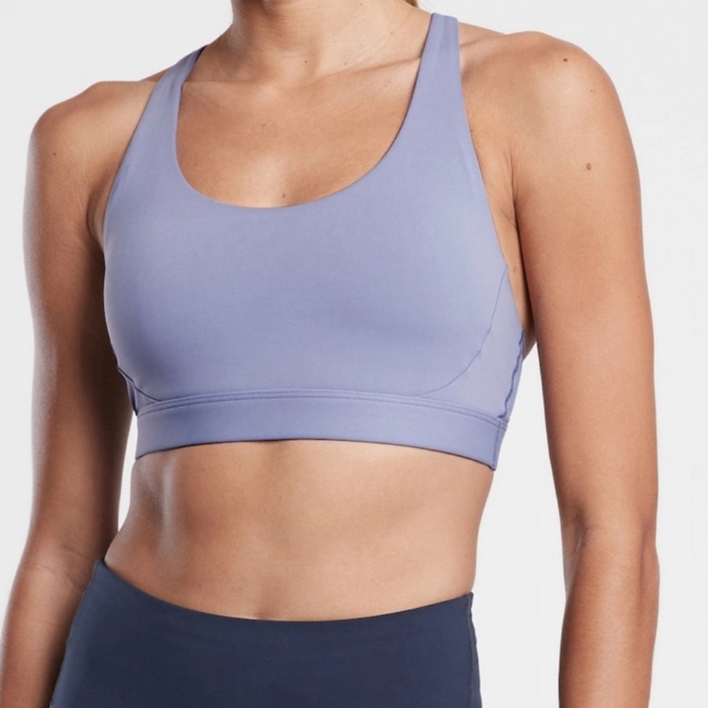 Athleta Ultimate Racer Bra A-C EUC Dusk Purple Approx. Sz: XS S